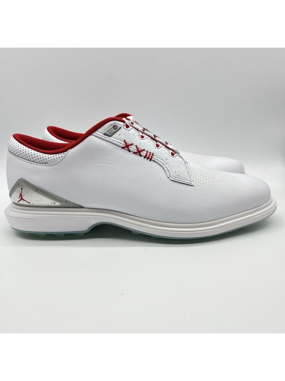 Air Jordan ADG 5 Men's Golf Spikeless Shoes White Fire Red Size 11.5 FQ7874-101